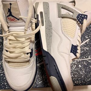 Jordan Sneakers White and Blue